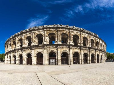 L'arène de Nîmes, amphithéâtre romain en France