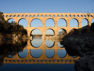 Vue sur le pont du Gard, Provence, France